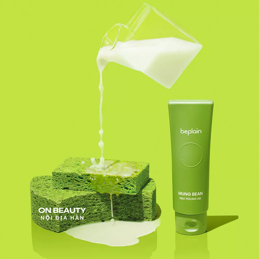 Tẩy da chết beplain Mung Bean Milk Peeling Gel nội địa 120ml