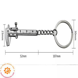 Móc Khóa Thước Kẹp Mini