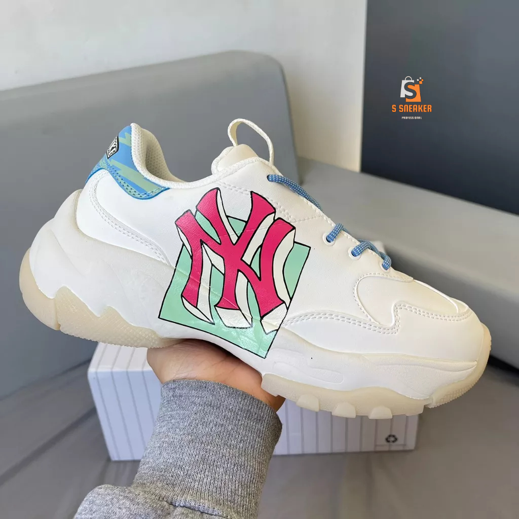 Giày MLB BigBall Chunky Like Cartoon New York Yankees - FULLBOX | Kèm phụ kiện
