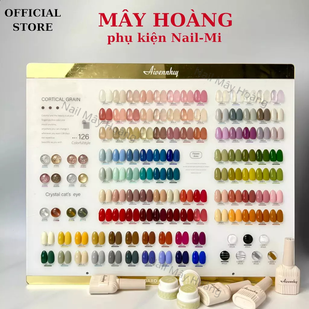 Set sơn gel 126 màu Aivennhuy chính hãng - Bộ sơn gel 126 tone màu hàn quốc