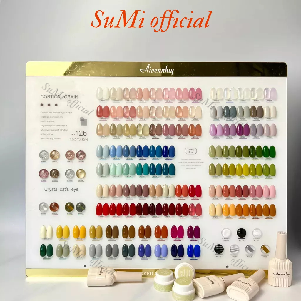 Set sơn gel Aivennhuy 126 màu chính hãng, Bộ sơn gel 126 tone
