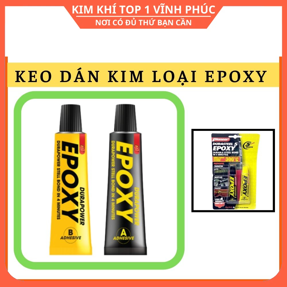 Keo dán kim loại  epoxy 2 thành phần