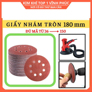Giấy ráp nhám tròn đế lông