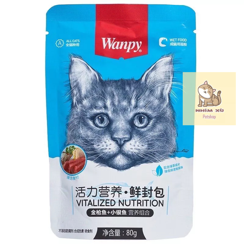 COMBO 20 gói pate wanpy cho mèo mọi lứa tuổi