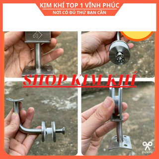 Phụ kiện cửa nhôm Tay kẹp kính trên - kẹp kính tay vịn inox Cầu thang & trụ lan can inox