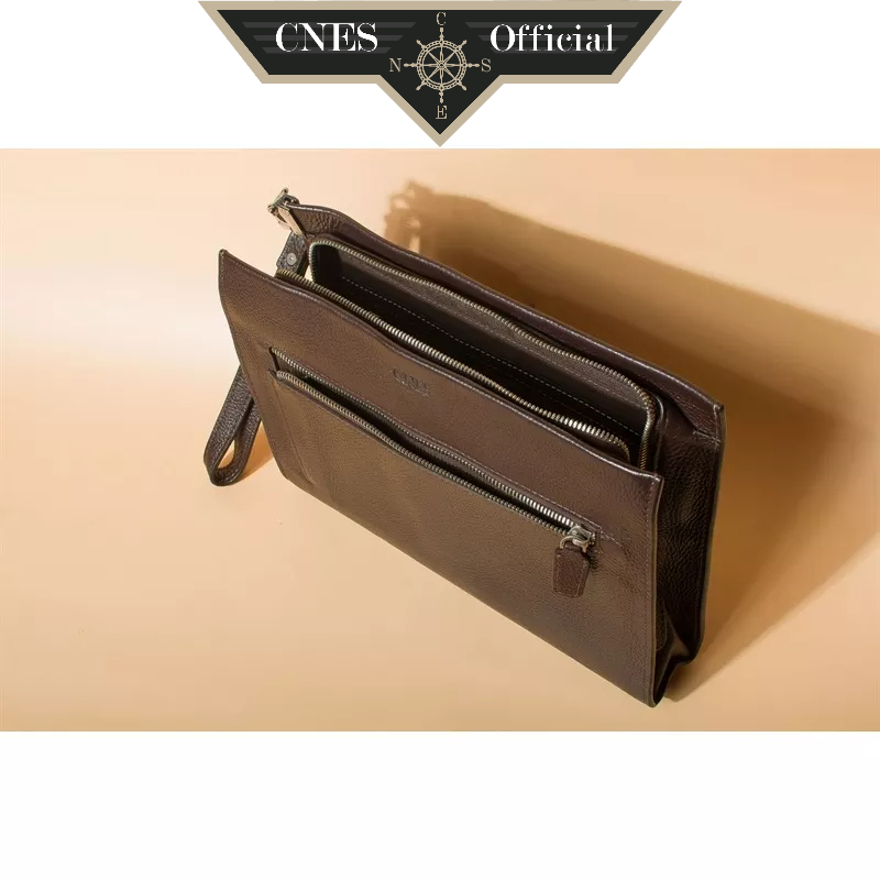 Clutch Da Nam Cầm Tay Thời Trang Công Sở Chất Liệu Da Bò Cao Cấp Thương Hiệu CNES (104)