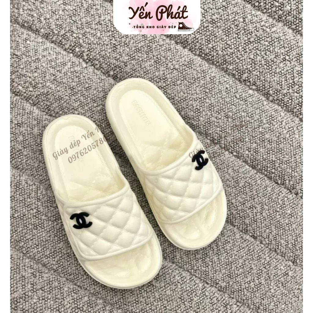 NEW Dép Nữ Quai Ngang Ô Chéo  Trám Mác Chữ  Ngẫu Nhiên Siêu Nhẹ Êm Chân  MS 1608 HP