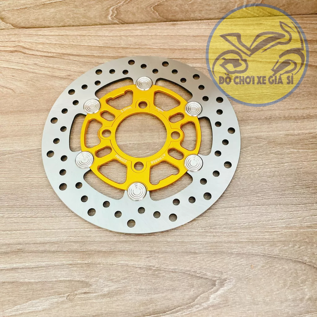 Đĩa thắng HT long đền inox 220mm 4 lỗ thông dụng