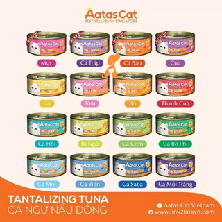 Pate Aatas Cat 80g cho mèo - thức ăn ướt cho mèo đủ vị