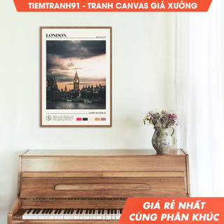 Tranh treo tường, Oil Paint, London Wall Art, London Poster, London Photo, London Wall Decor, England Poster.