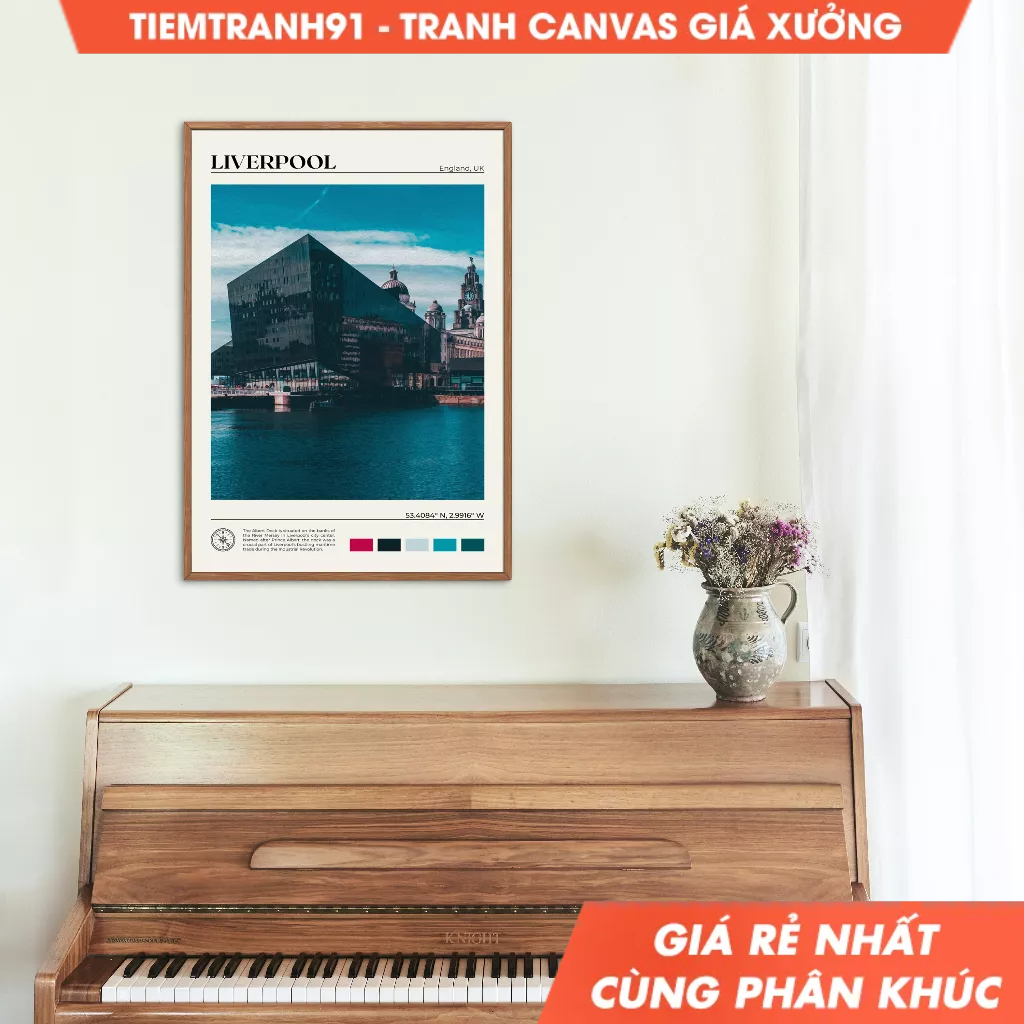 Tranh treo tường, Oil Paint, Liverpool Wall Art, Liverpool Poster, Liverpool Photo, Liverpool Decor,