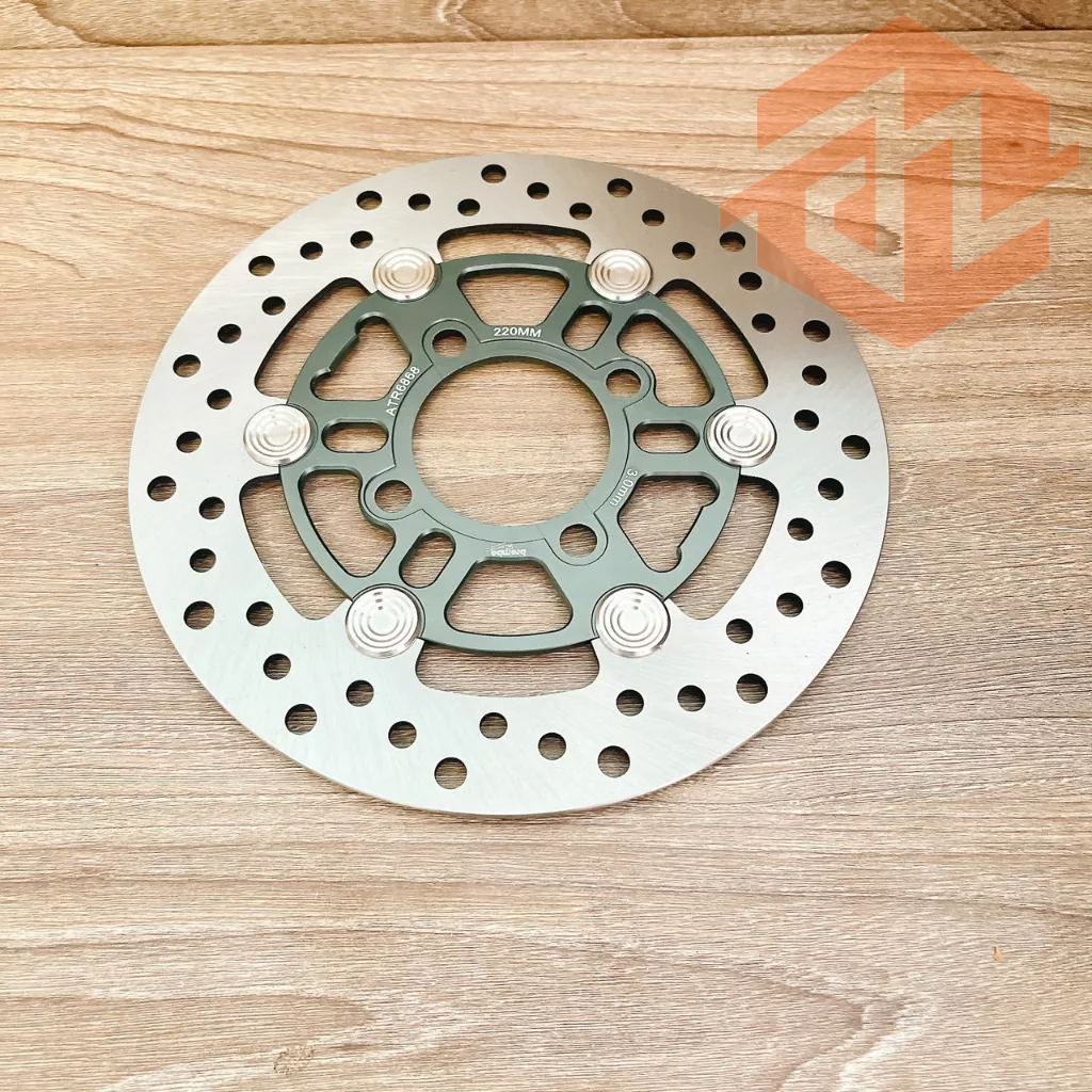 Đĩa BB Moto 3 220mm khoen inox 304 V1