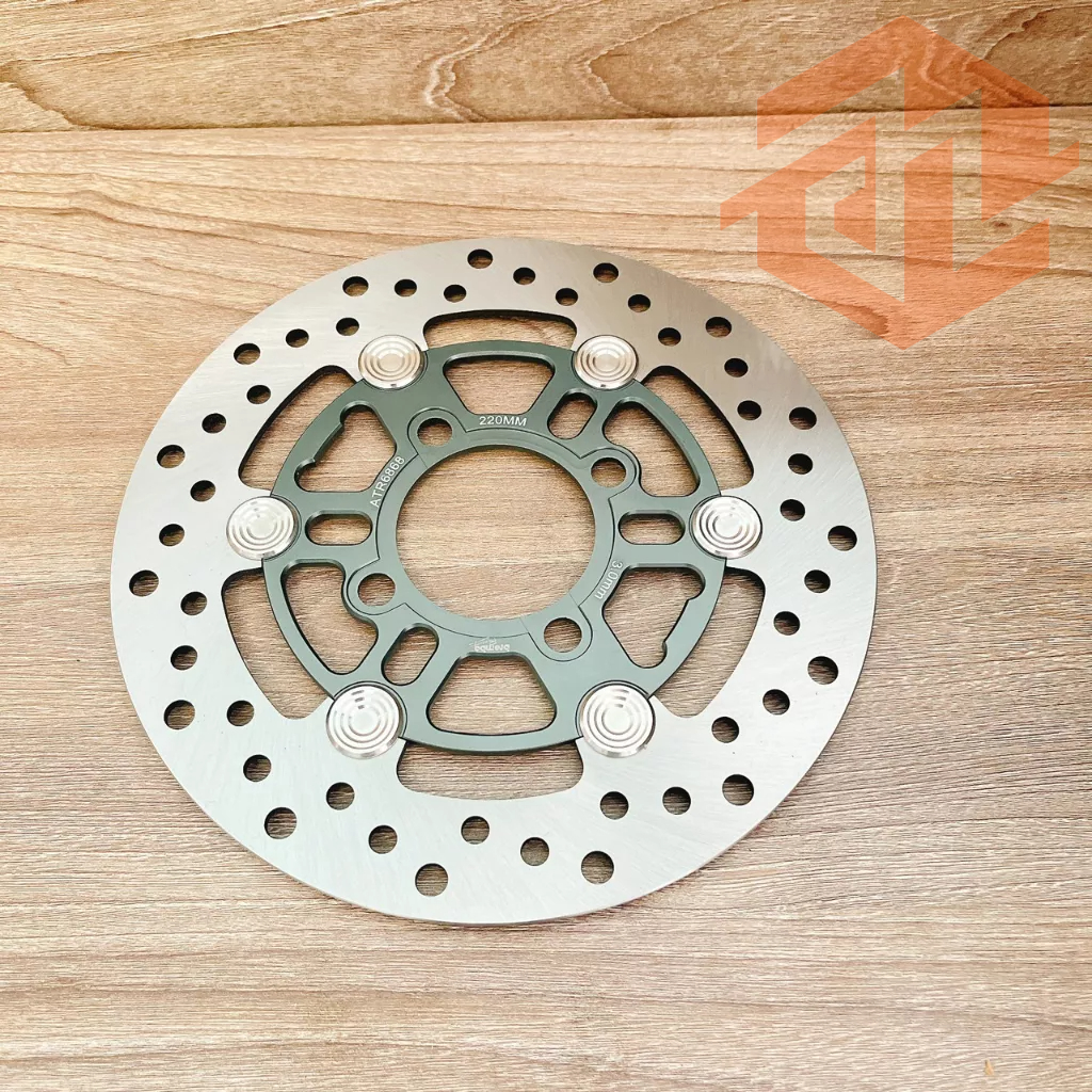 Đĩa BB Moto 3 220mm khoen inox 304 V1