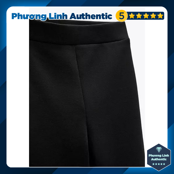 Quần legging nữ lửng dày dặn Zara auth new tag có sẵn biker đùi dáng ôm bó lưng co dãn tập gym yoga 7901/160 7901160