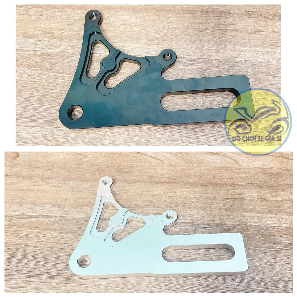 Pát sau quay lên, quay xuống Winner/Sonic đĩa 220mm xài heo 2 Piston đối xứng màu đen, trắng