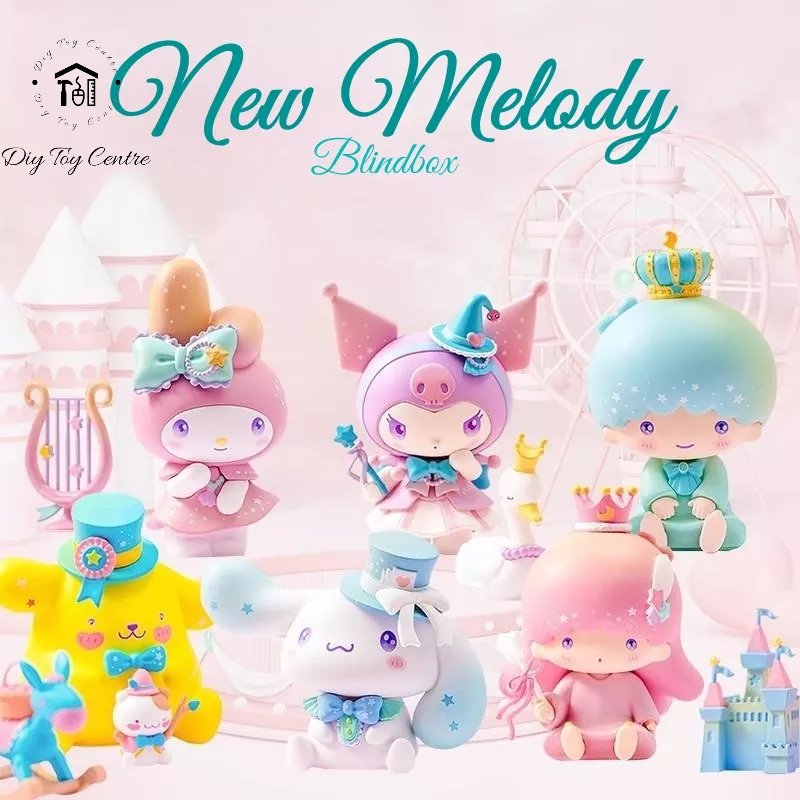 Quà tặng, sưu tầm, phụ kiện trang trí, đồ chơi blind box hộp mù ngẫu nhiên hoạt hình mini dễ thương New Melody Đáng Yêu