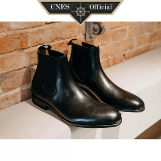 Giày boot nam kiểu dáng chelsea thời trang da bê cao cấp thương hiệu cnes