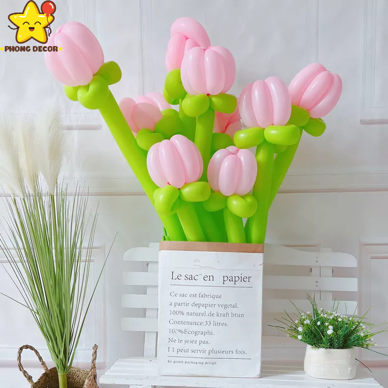 50 Bóng bay tạo hình , bóng bay dài,bóng bay giun, bóng giun, bóng dài, bóng tạo hình,vặn xe hoa bóng