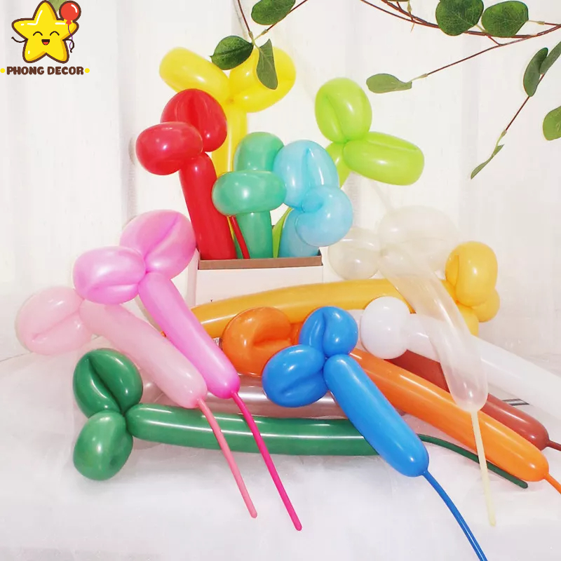 50 Bóng bay tạo hình , bóng bay dài,bóng bay giun, bóng giun, bóng dài, bóng tạo hình,vặn xe hoa bóng