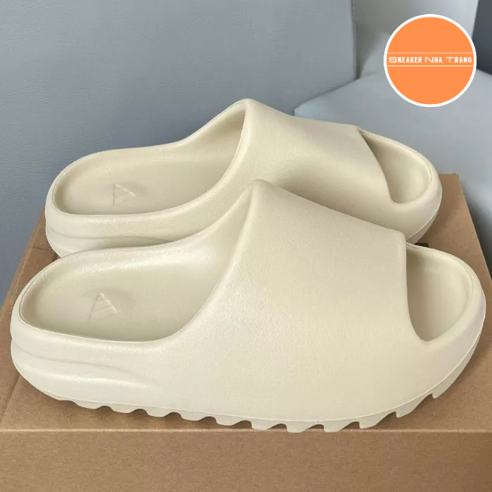 Dép bánh mì Yz Slide Bone vân nhám - Bản cao cấp Fullbox