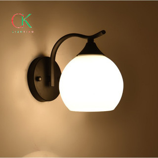 TG1702 - Đèn tường, đèn gắn tường cao cấp chao thủy tinh tròn kèm bóng LED`