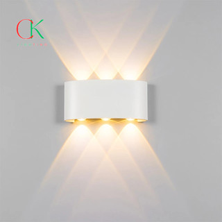 Đèn tường led 2 đầu 6w  tia ánh sáng vàng, đèn tường led nghệ thuật trang trí có chỉ số chống nước B115-6