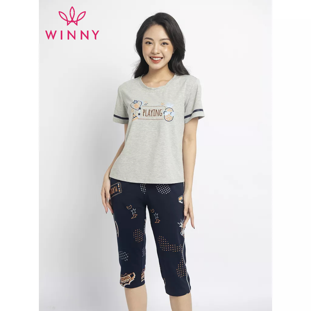 Bộ mặc nhà cộc tay quần ngố Winny 2MNCV22093N