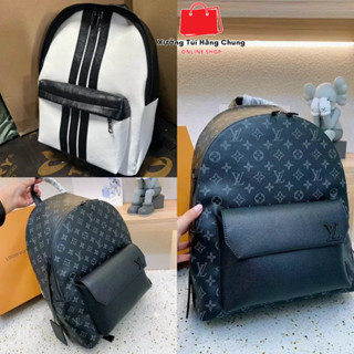 Balo Lv da pu cao cấp màu đen size 40 mẫu mới cực hot 2023