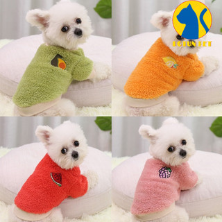 Áo nỉ lông hình trái cây dành cho chó mèo
