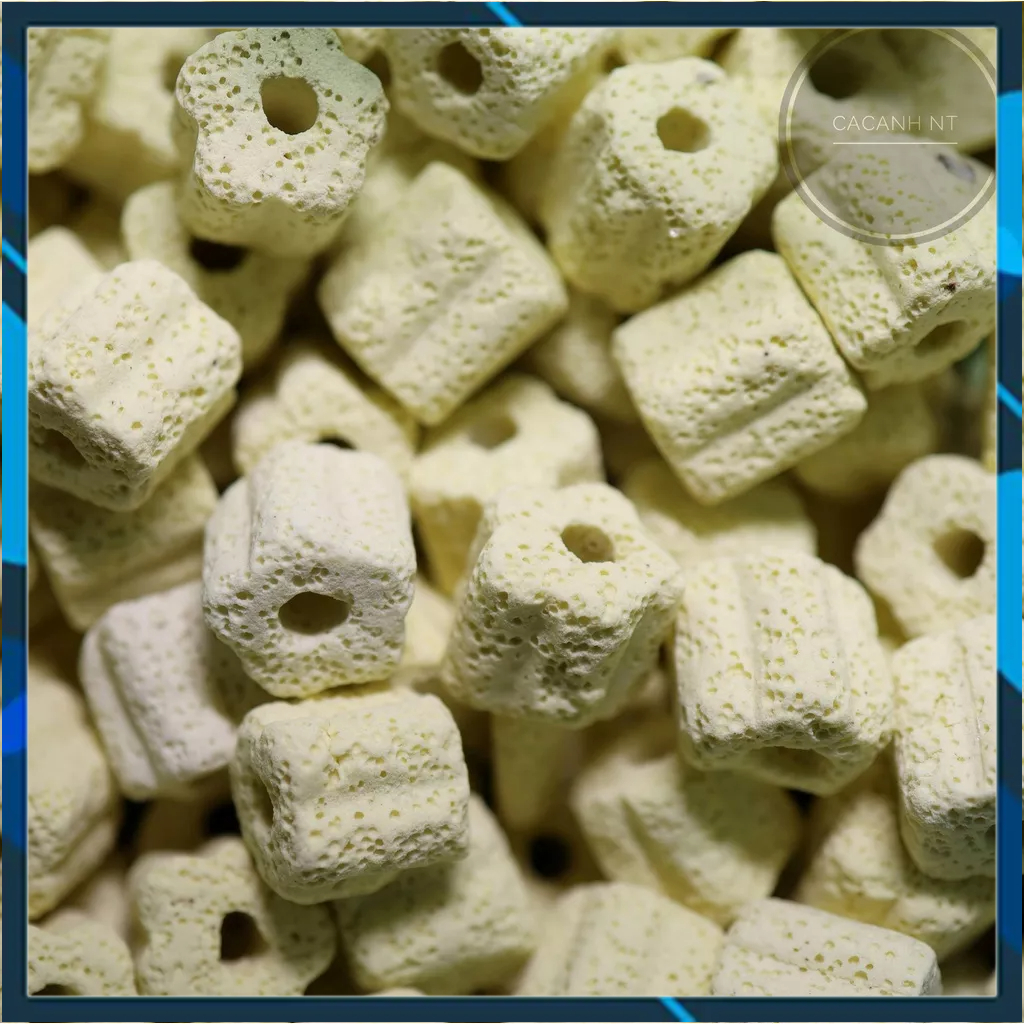 Sứ hoa mai vàng , sứ trụ vàng , vật liệu lọc bể cá ( 500g , 1kg )