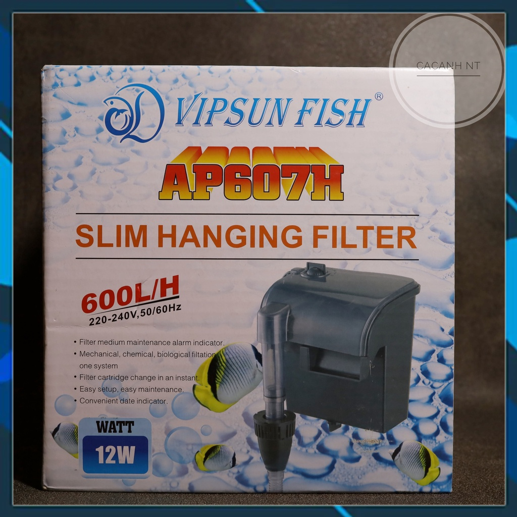 Lọc thác Vipsun fish 607H ( có ngăn chứa vật liệu lọc )