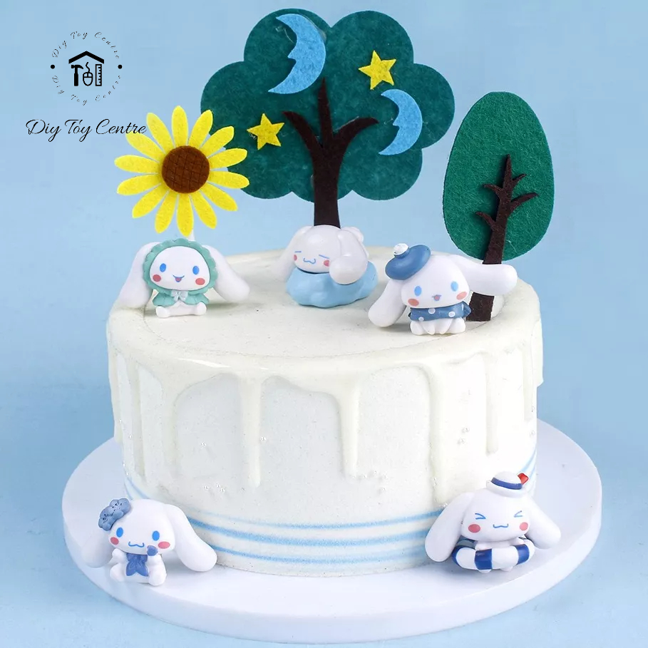 Quà tặng sinh nhật, phụ kiện trang trí, phụ kiện xe, bánh kem đồ chơi mini để bàn đáng yêu Cinnamoroll Dễ Thương