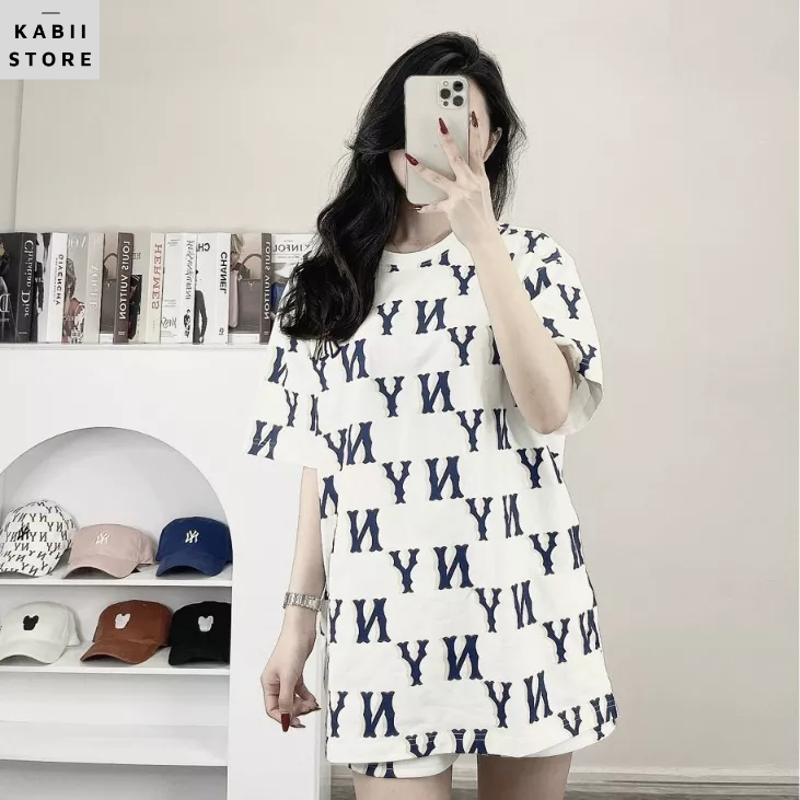 Set bộ nữ họa tiết NY 3 màu siêu hot, chất cotton khô siêu mát, dày đẹp full size