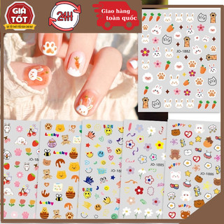 Sticker Hoạt hình cute trang trí móng tay/sổ, miếng dán trang trí