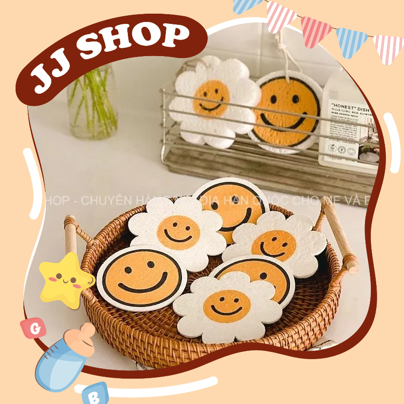 Set 6 Miếng Mút Rửa Bát Bọt Biển Nội Địa Hàn Quốc