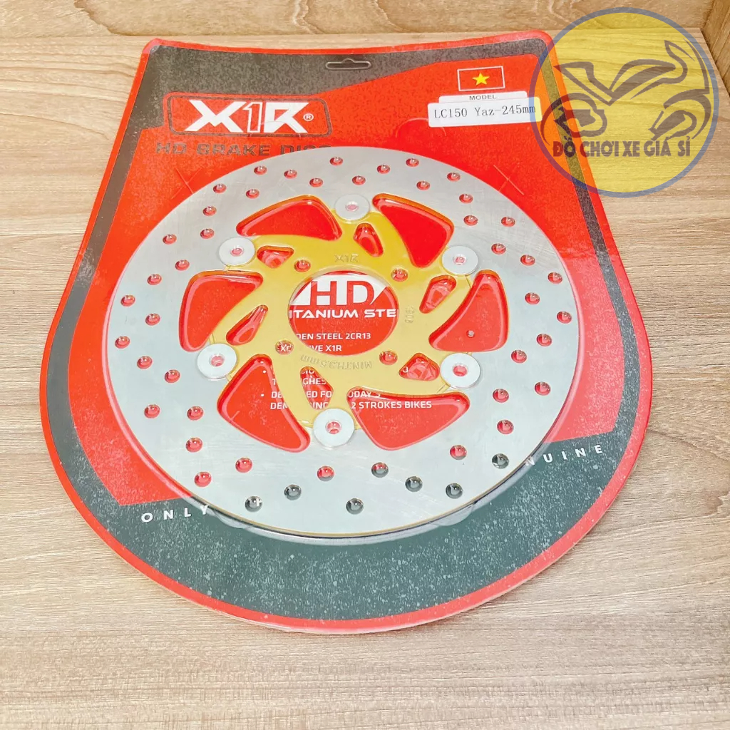 Đĩa Thắng Yaz X1R Chính hãng 245mm 4 lỗ thông dụng các dòng xe