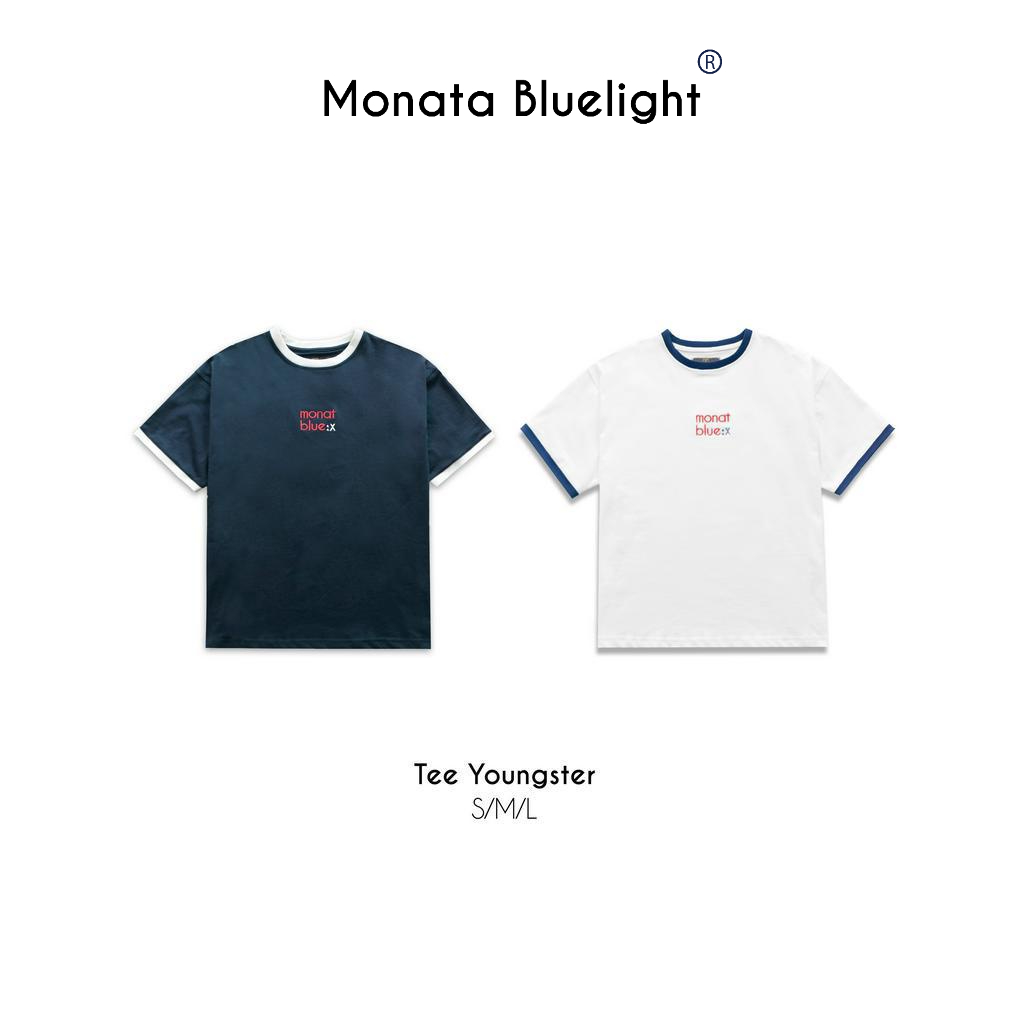 MONATA BLUELIGHT Tee Youngster - Áo thun form rộng cotton 250Gsm unisex