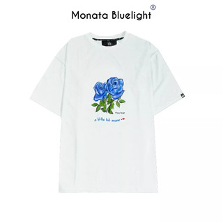 Monata bluelight rose blue - áo thun unisex form rộng