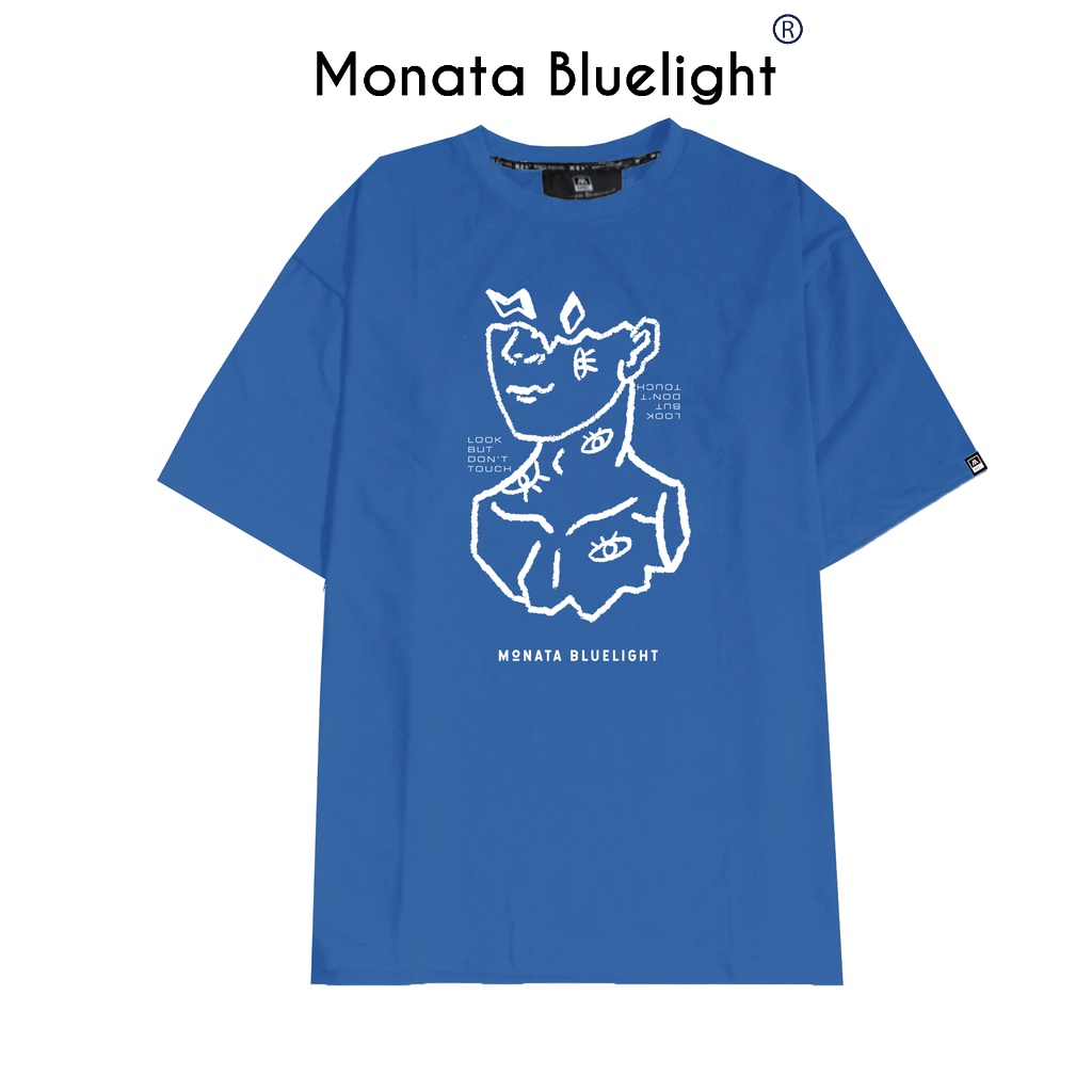 MONATA BLUELIGHT Tee Dont Touch - Áo thun unisex form rộng