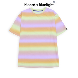 MONATA BLUELIGHT Tee Rainbow - Áo thun unisex form rộng