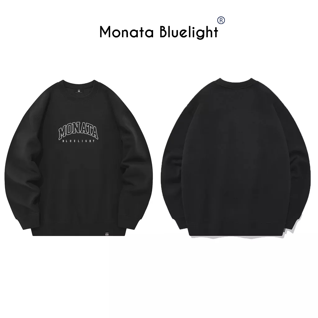 MONATA BLUELIGHT - Áo sweater nỉ unisex 320Gsm