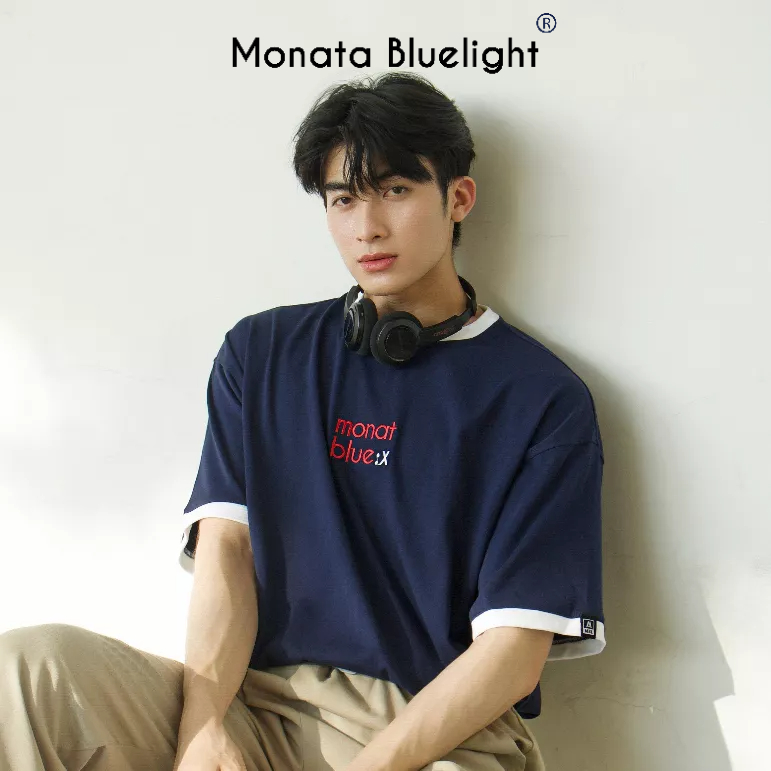 MONATA BLUELIGHT Tee Youngster - Áo thun form rộng cotton 250Gsm unisex