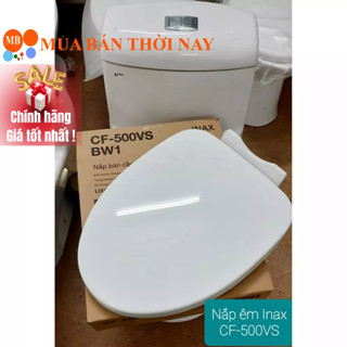 Nắp bàn cầu inax CF-500VS- nắp đóng êm- hàng chính hãng inax- bảo hành 1 năm