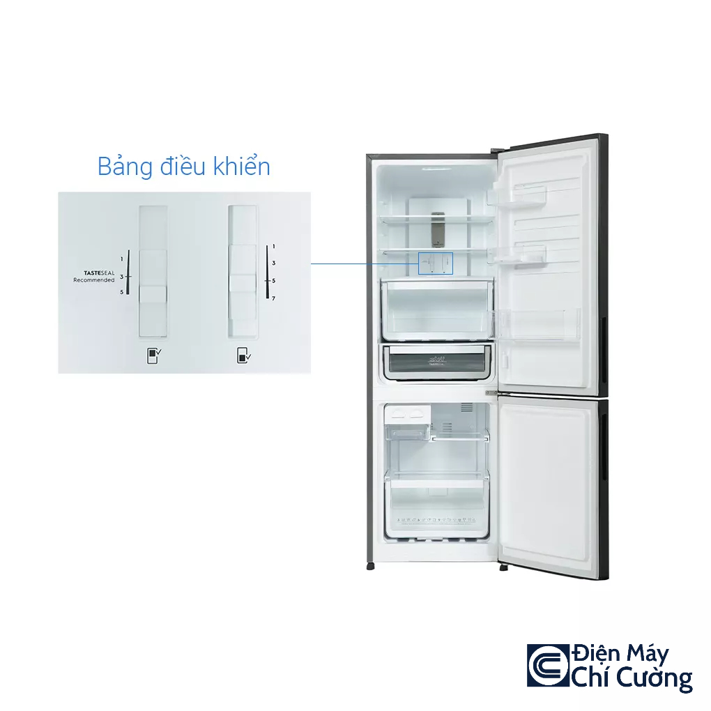 Tủ Lạnh Ngăn Đá Dưới Có Ngăn Đông Mềm Inverter UltimateTaste 300 EBB2802K-H 253L - Điện Máy Chí Cường