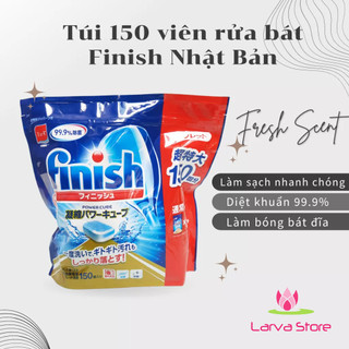 Viên rửa bát finish power cube 150 viên nội địa nhật