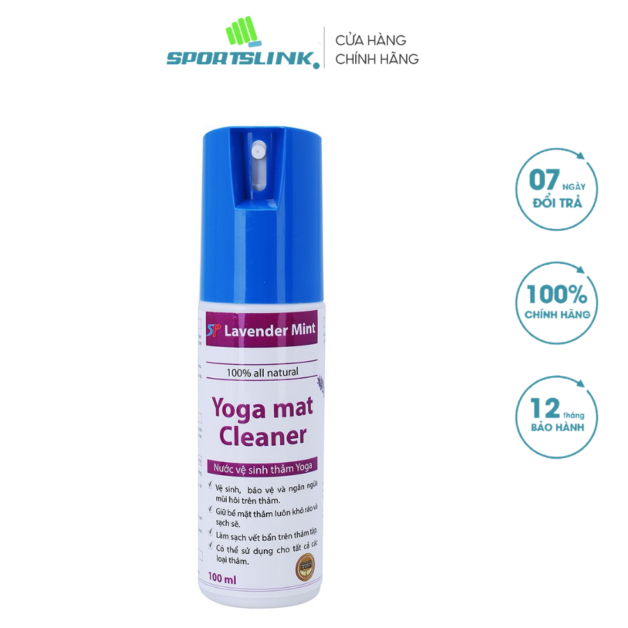 Dung dịch vệ sinh thảm tập Yoga Sportslink Lavender Mint 100ml