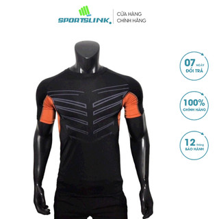 Áo thun thể thao nam body gym rằn ri Sportslink atbrr007