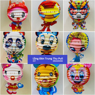 <GIÁ XƯỞNG> Combo 200 Cái Lồng Đèn Trung Thu Giấy Hình Thú Size Lớn Nhất Giá Rẻ Làm Từ Thiện