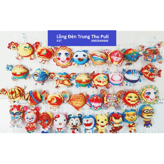 <GIÁ XƯỞNG> 100 Cái Lồng Đèn Trung Thu Giấy Xếp Hình Thú Size Lớn Nhất