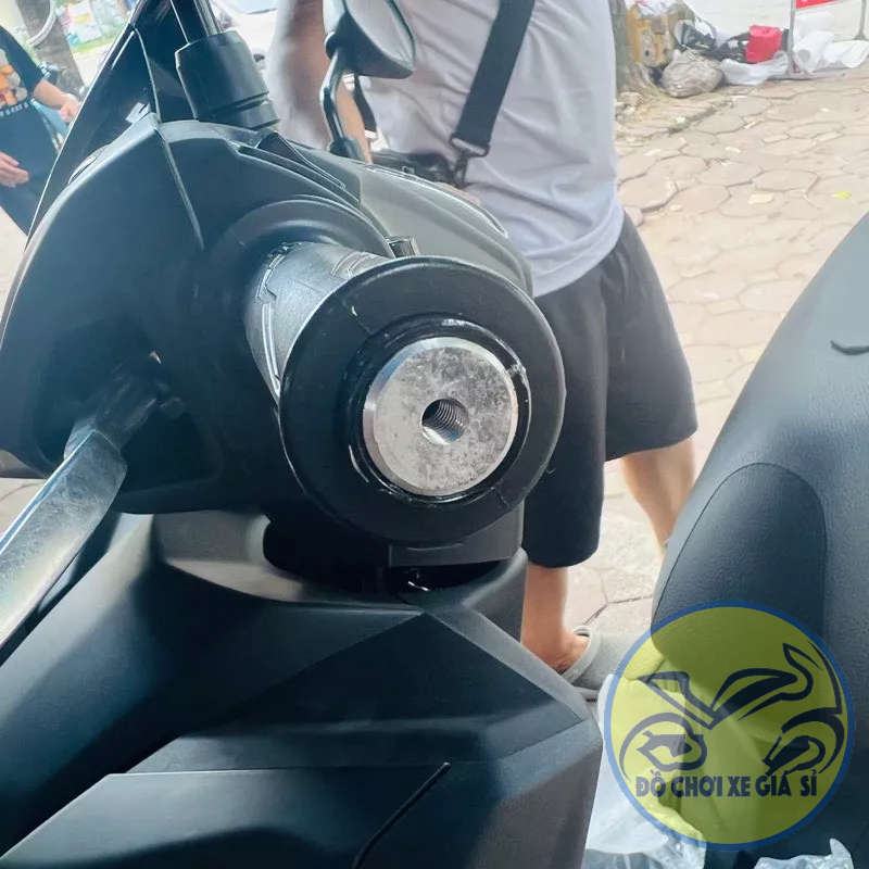 Cục căn nhôm lắp gù xe máy,tạo vị trí cố định cho gù tay lái xe máy